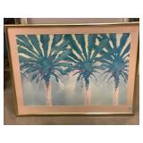 Print framed to 38x29. Palm trees.