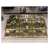 3 mirrored wall decor. 31x11 each.