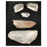 5 crystal fragments. 1-4in.