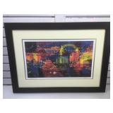 Midnight in Vegas II print framed to 22x30.