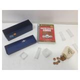 Coin collector book, coin storage and more.