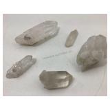 5 crystal fragments 2-5in.