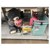 Games, pez, plush bear and more.