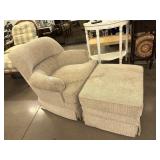 Chair W/  Rolling Ottoman