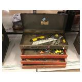 Homak toolbox with contents.