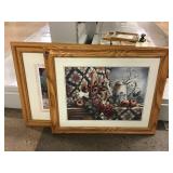 2 framed prints. 2 framed prints.