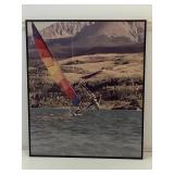 Windsailing print framed to 24x20 Windsailing print framed to 24x20
