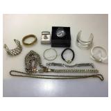 Assorted costume jewelry. Assorted costume jewelry.