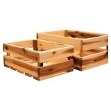 NIB Villa Acacia Wooden crate set. by Thirteen NIB Villa Acacia Wooden crate set. by Thirteen