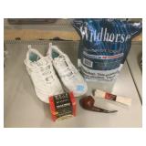 Big Ben tobacco pipe, Shoes, ammo and more. Big Ben tobacco pipe, Shoes, ammo and more.