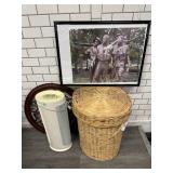 Print in frame, Basket W/ Lid and more Print in frame, Basket W/ Lid and more