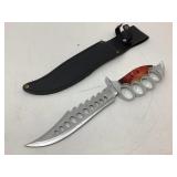 NIB hunting knife fingertip grip, spider handle NIB hunting knife fingertip grip, spider handle