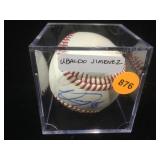 Ubaldo jimemez autographed baseball with coa Ubaldo jimemez autographed baseball with coa