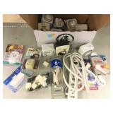 Outlet timers, extension cords and travel Outlet timers, extension cords and travel