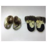 Eskimo style fur mittens and shoes. Eskimo style fur mittens and shoes.