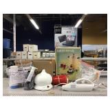 Assorted kitchenware and more. Some in box. Assorted kitchenware and more. Some in box.