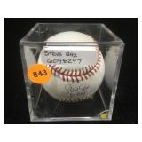 Steve sax autographed baseball with COA Steve sax autographed baseball with COA