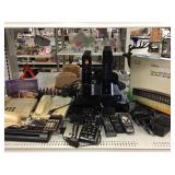 Assorted electronics, vintage phones and more. Assorted electronics, vintage phones and more.