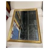 Gold Tone Framed Mirror 25x19in WDDO00526 Gold Tone Framed Mirror 25x19in WDDO00526