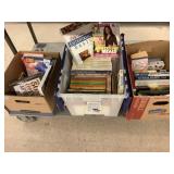 Assorted books and more. Table bottom. Assorted books and more. Table bottom.
