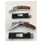 2 NIB Maxam pocket knives 2 NIB Maxam pocket knives