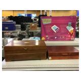 2 nakins wood silverware anti tarnish chests. 2 nakins wood silverware anti tarnish chests.