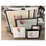 Assorted framed prints. Assorted framed prints.