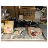Assorted cooking and baking items. Assorted cooking and baking items.