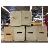 6 cardboard comic book boxes. Empty 6 cardboard comic book boxes. Empty