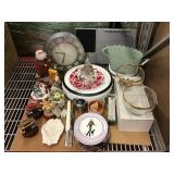 Assorted home decor items. Some holiday Assorted home decor items. Some holiday