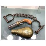 Old Iron shackles, modern CMC black powder