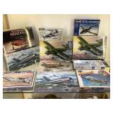 12 War Aircraft Plane model kits , most factory