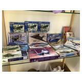 18 Model Airplane kits, all nos, various makers