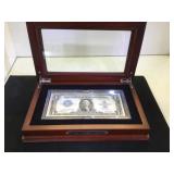 1923 $1 Silver Certificate Blanket Note,w/ wooden