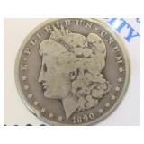 1890-CC MORGAN SILVER DOLLAR