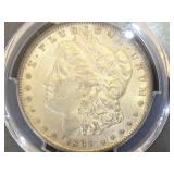 1891-CC. PCGS AU58 MORGAN SILVER DOLLAR