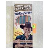 Hopalong Cassidy Favorite Drinking Straws , mint