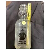 Hopalong Cassidy cream top milk bottle , O Fallon