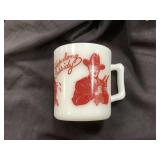 Hopalong Cassidy mug  with red image