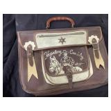 Hopalong Cassidy vintage school bag, handle and