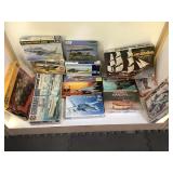 14 model kits, nos, 1/72 and other scales, most