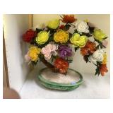 Lg Chinese Style Floral Bonsai Tree, apprx 24x 24