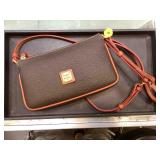 Dooney and Burke Black /brown leather Lexi