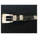 Heavy Sterling Native American Ranger Belt Buckle