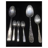 Sterling Stieff spoons and Silver Fornari-Roma