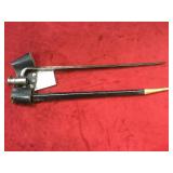 British 1871 mkII tri side bayonet with scabbord