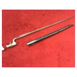 British 1876 tri side bayonet with scabbord
