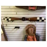 Wood airplane propellor 47 in, original paint and