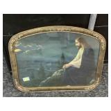 A vintage print of Christ on the Mount, original