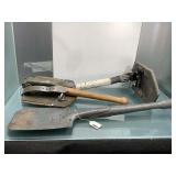 3 military entrenching tools, German,more